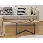 Bobbel Home Bobbel Home - Side table -Coffee table - 56 x 47 cm - Black - Metal Frame Wood