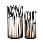 Bobbel Home Bobbel Home - Lantern set 2-piece candelabra tealight holder Loft black or silver candelabra lanterns