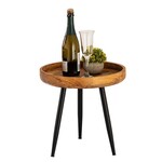 Bobbel Home Bobbel Home Home - Bijzettafel hout rond diameter 40cm salontafel