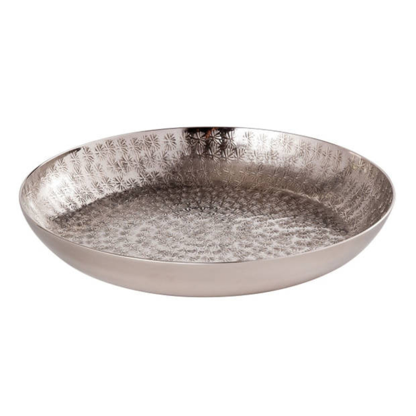 Bobbel Home Bobbel Home - Decorative Tray - 28 cm - Candle Tray - Silver - Metal