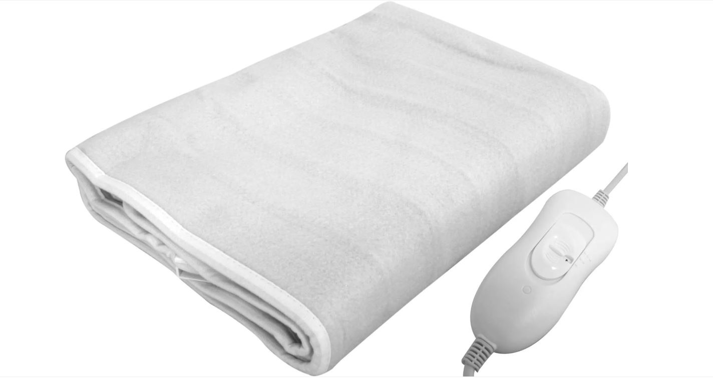 Parya Heated Blanket 3 heat settings 150 x 80 cm White Bobbel