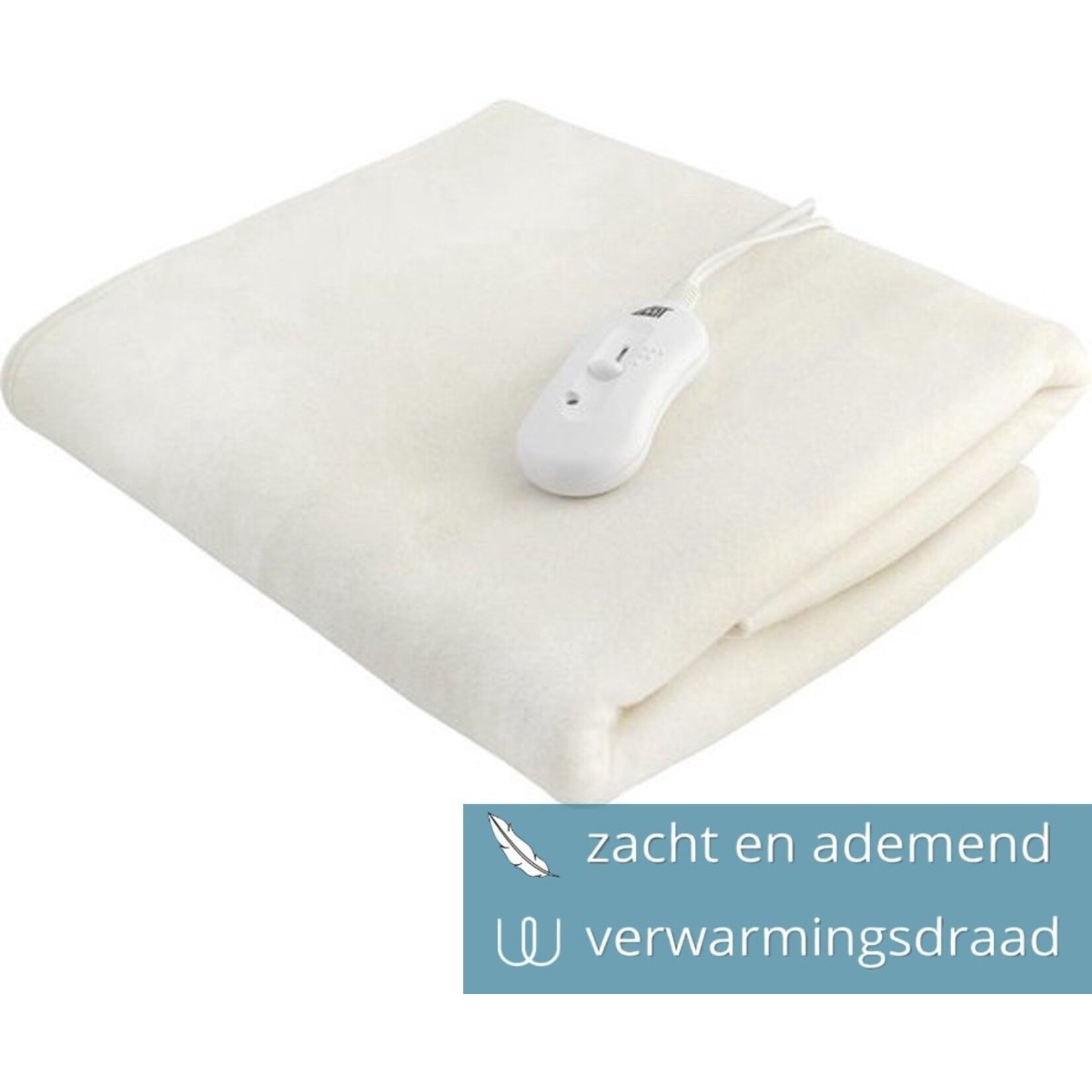 Parya Parya - Electric underblanket - 190x80 cm - Polyester - Cremé /White