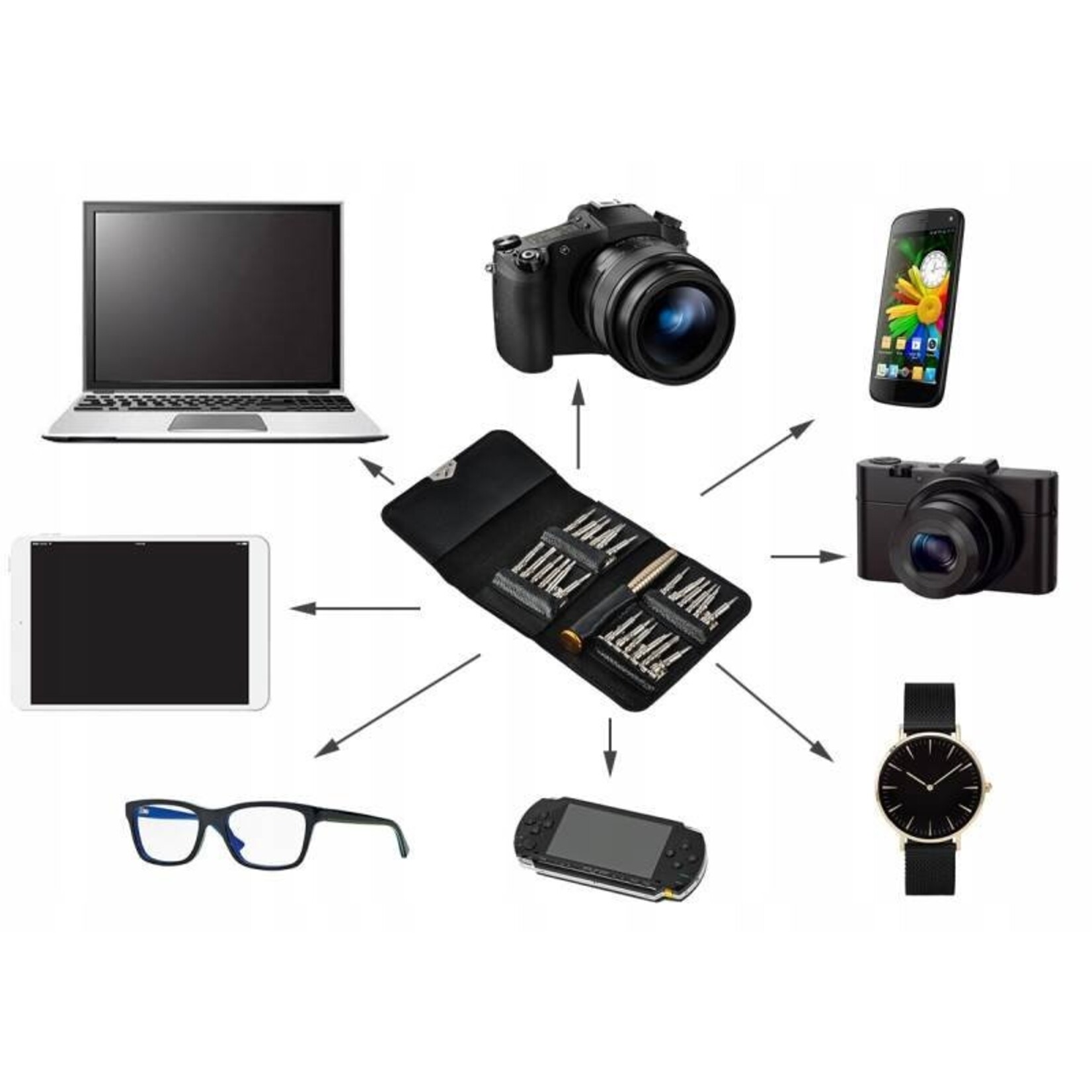 Schroevendraaier set - Precisieset - 24 bit-hulpstukken