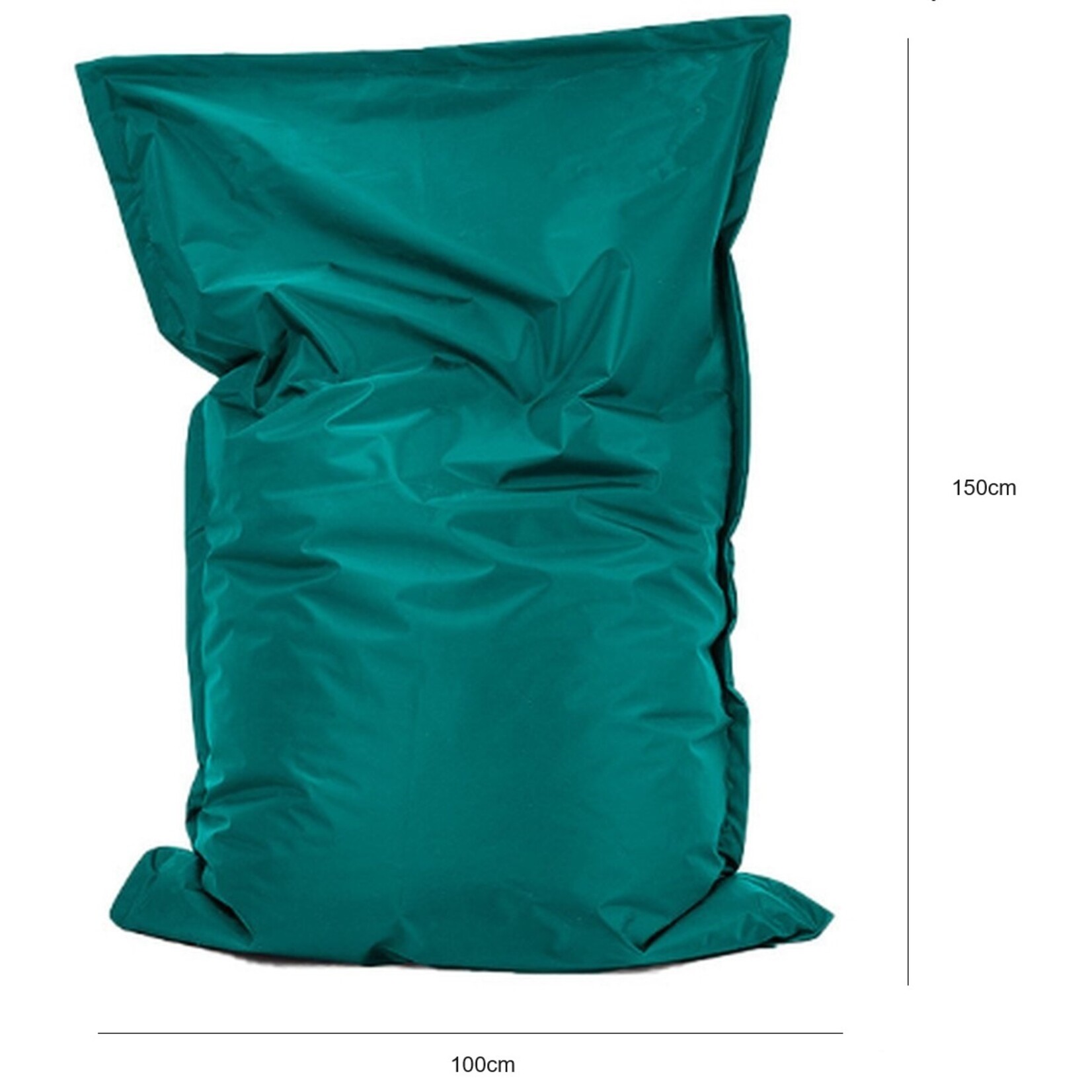 Bobbel Home Bobbel Home - Beanbag Roma - Spacious beanbags - Cushion - Nylon - 100x150cm - For Indoor and Outdoor - Emerald