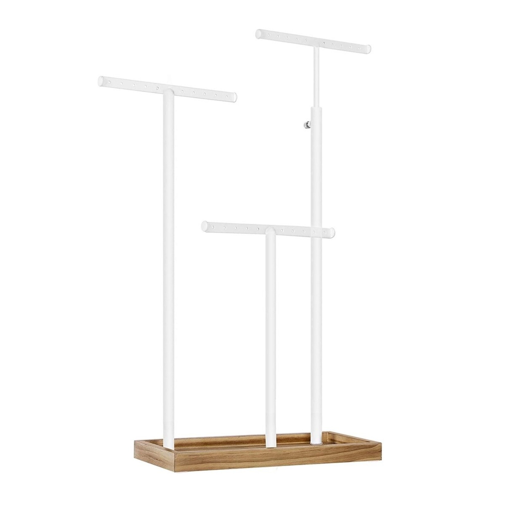 Parya Parya Home - Jewellery display - Jewellery rack - Earring stand - 2-in-1 - Wood - White