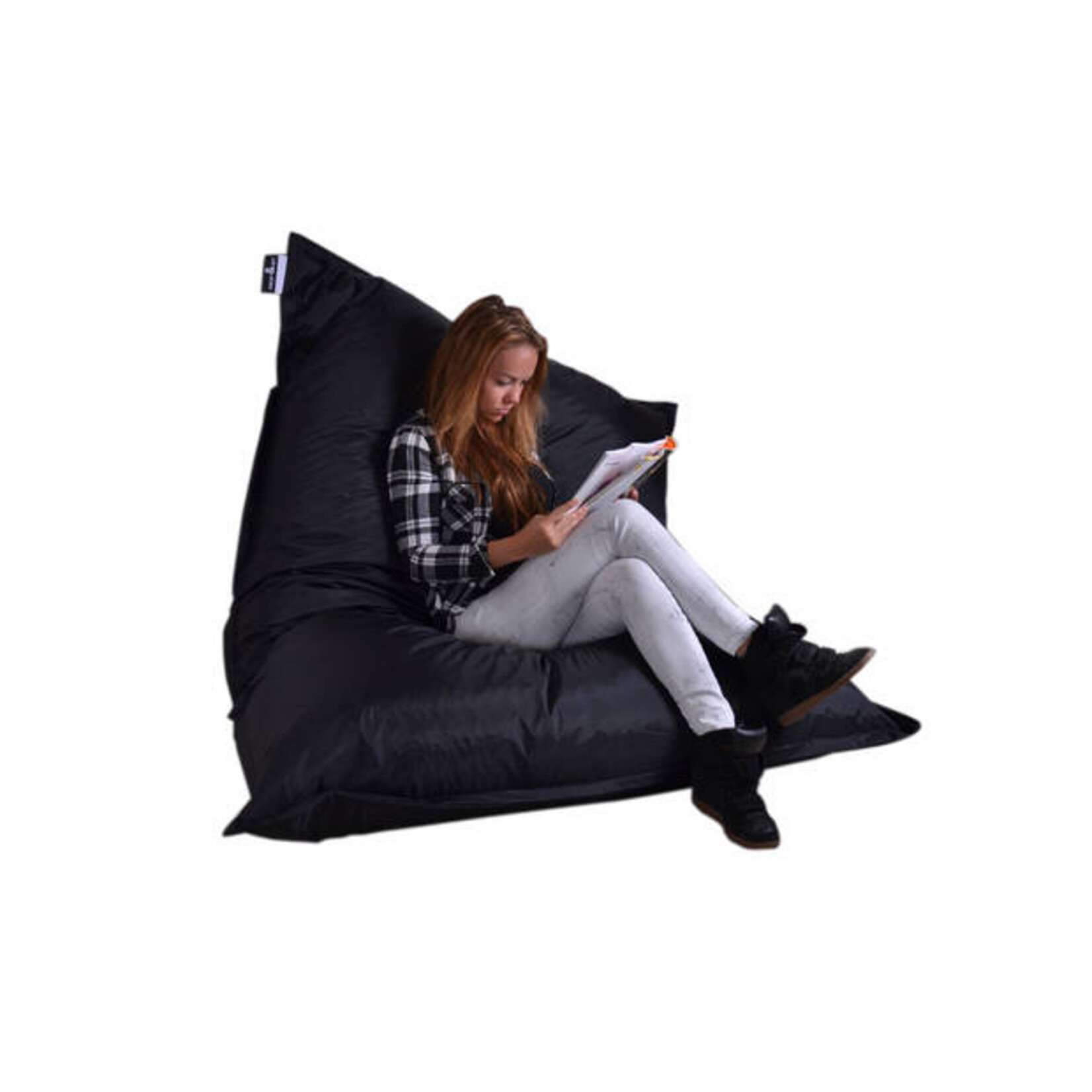 Drop & sit beanbag - Black - 100 x 150 cm - indoor and outdoor