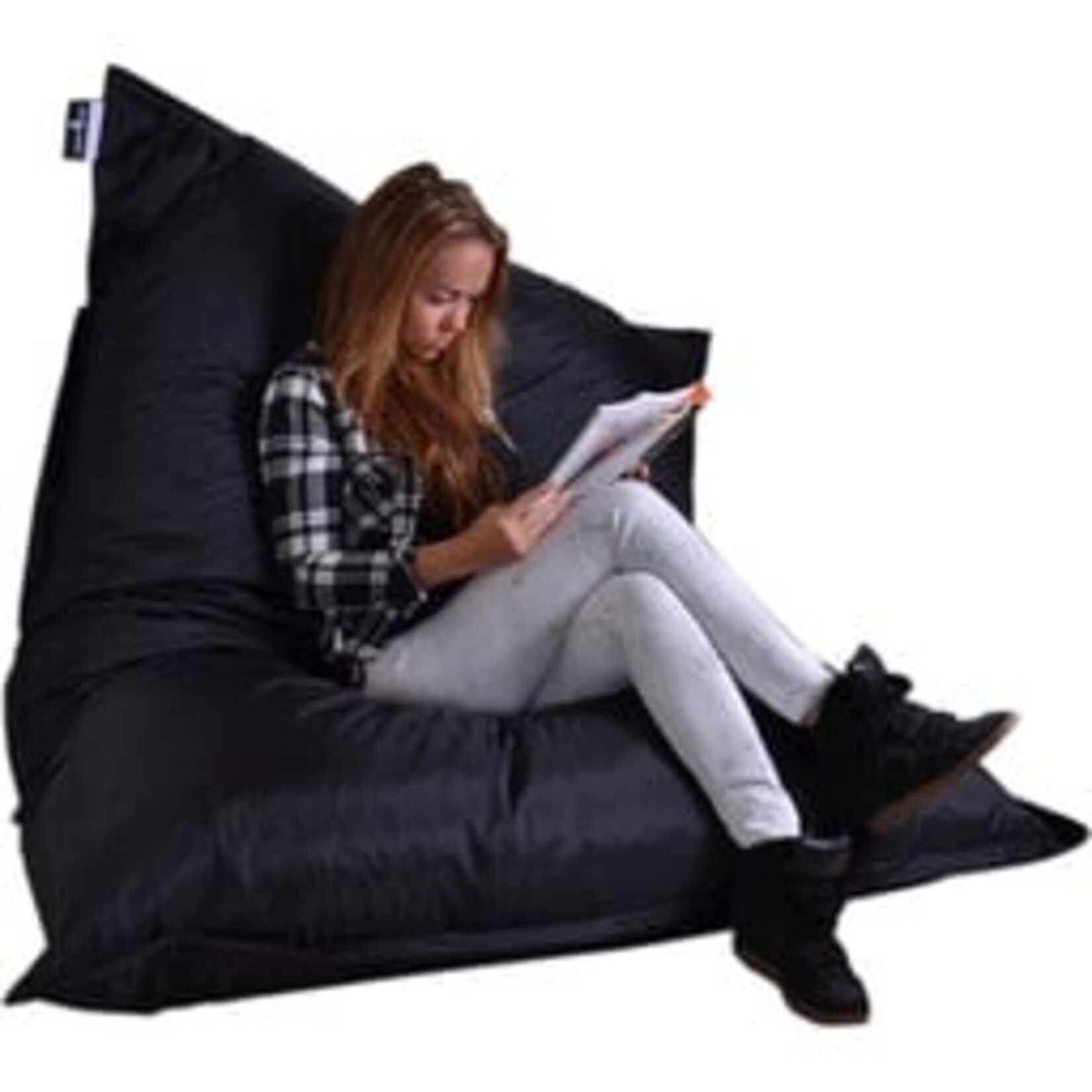 Drop & Sit - Beanbag For Young and Old - 100 x 150 cm - Chair - For Indoor and Outdoor - Navy Blue