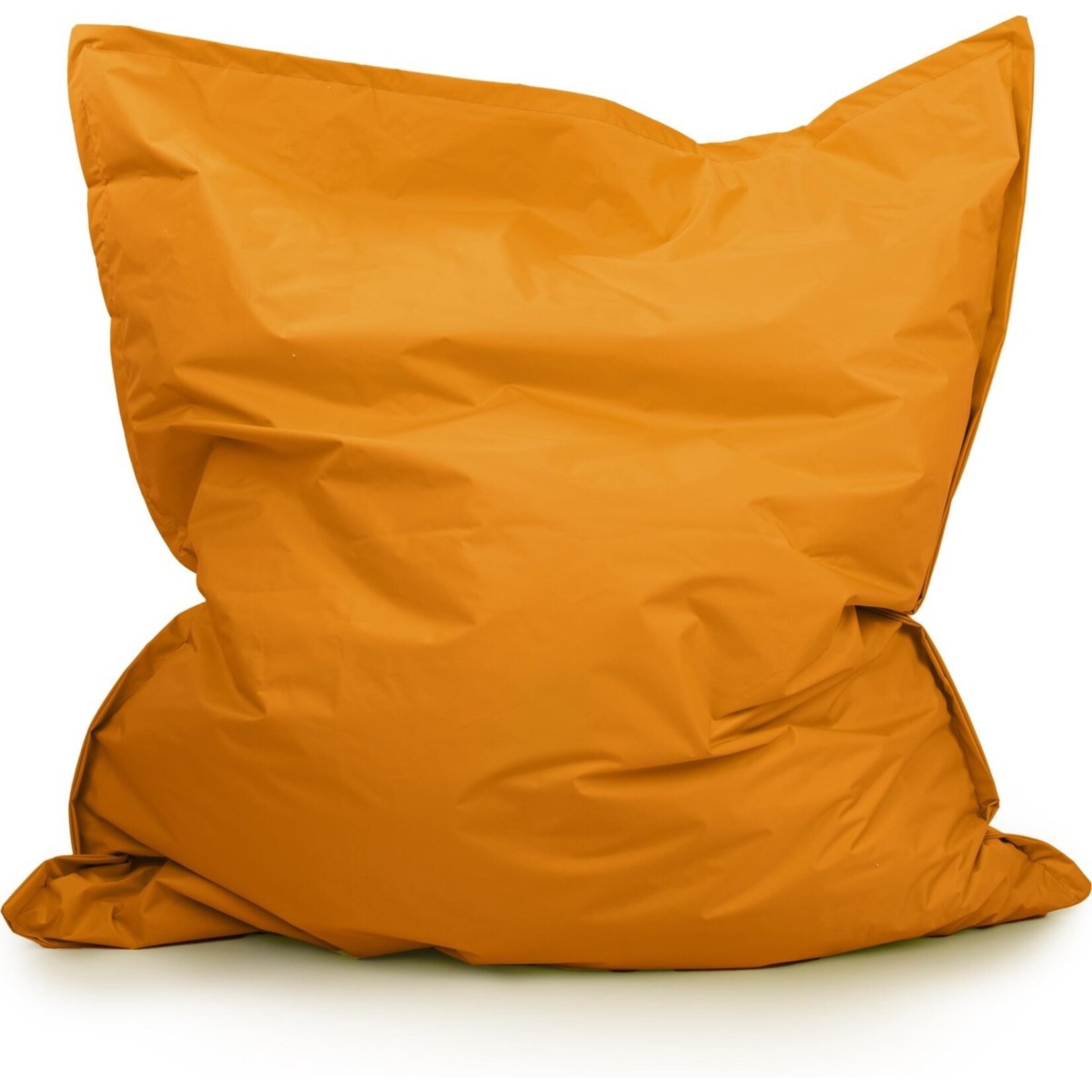 Drop & sit zitzak - Nylon - Zitzakfauteuil - Woonkamerzitzak - Oranje - 130 x 150 cm - binnen en buiten
