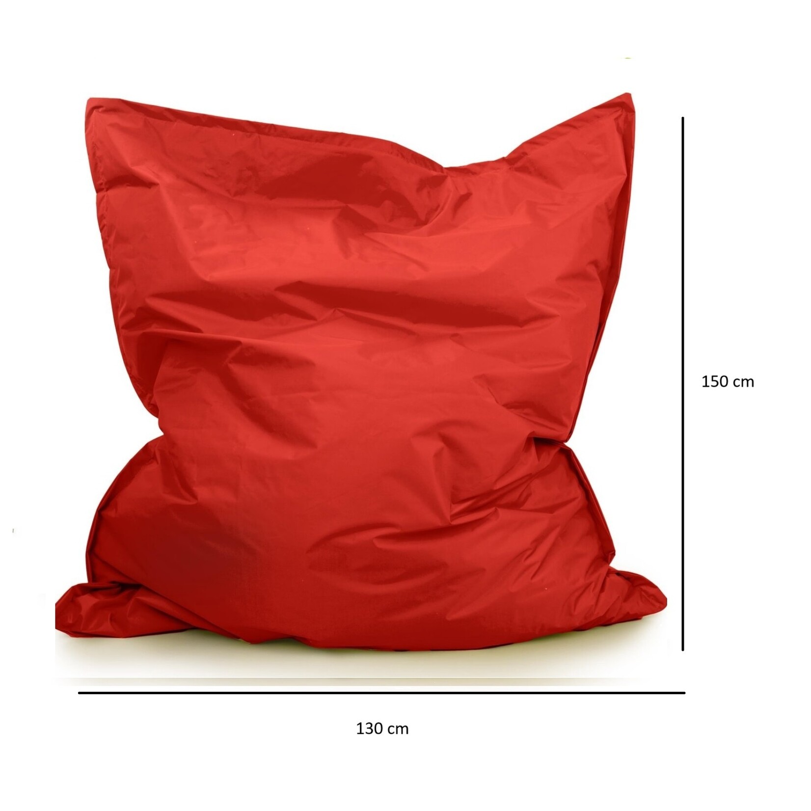 Drop & Sit beanbag - red - 130 x 150 cm