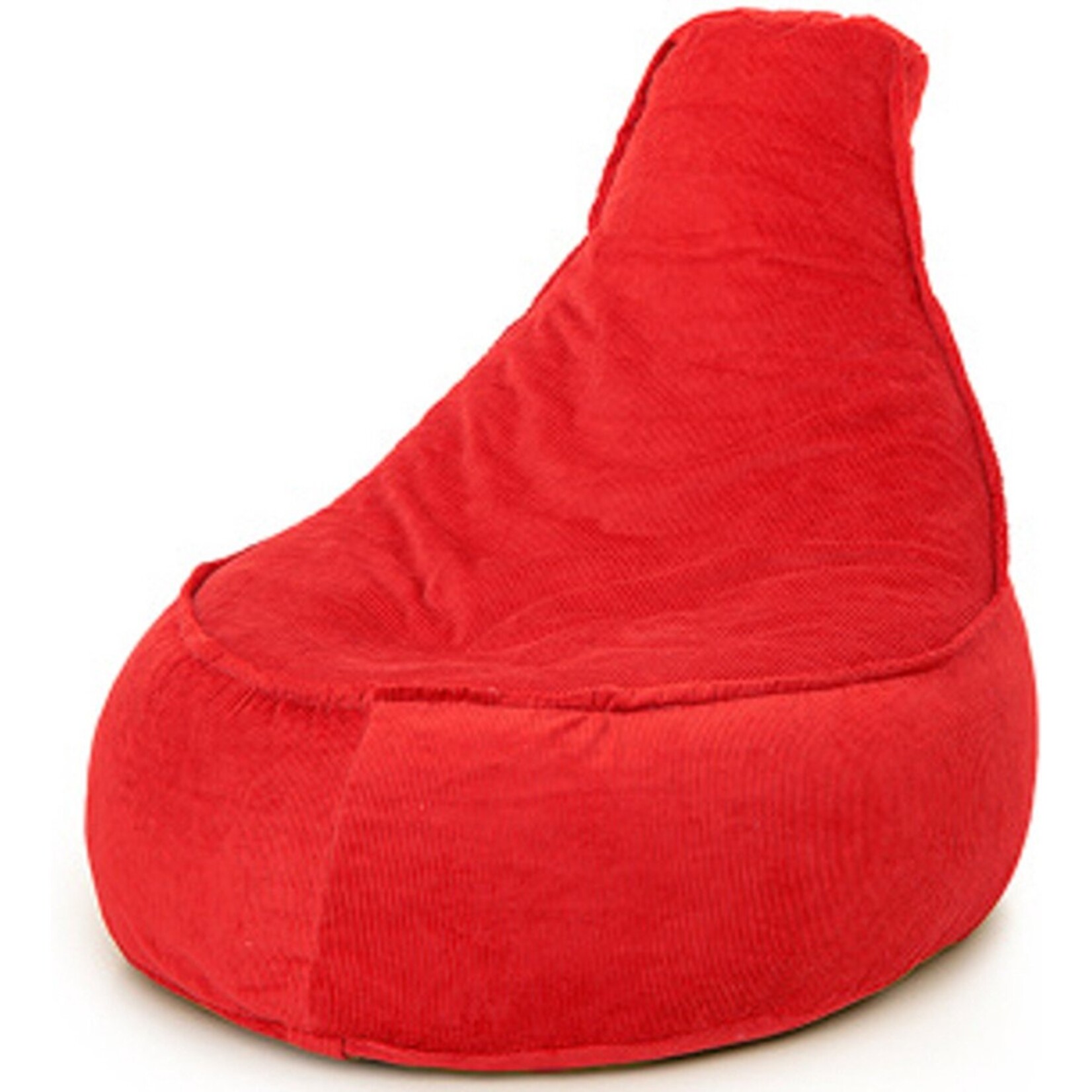 Parya Parya Stoel Zitzak Ribstof - Zitzakfauteuil - Woonkamerzitzak - Poef  – Rood – 320 Liter – Voor Binnen