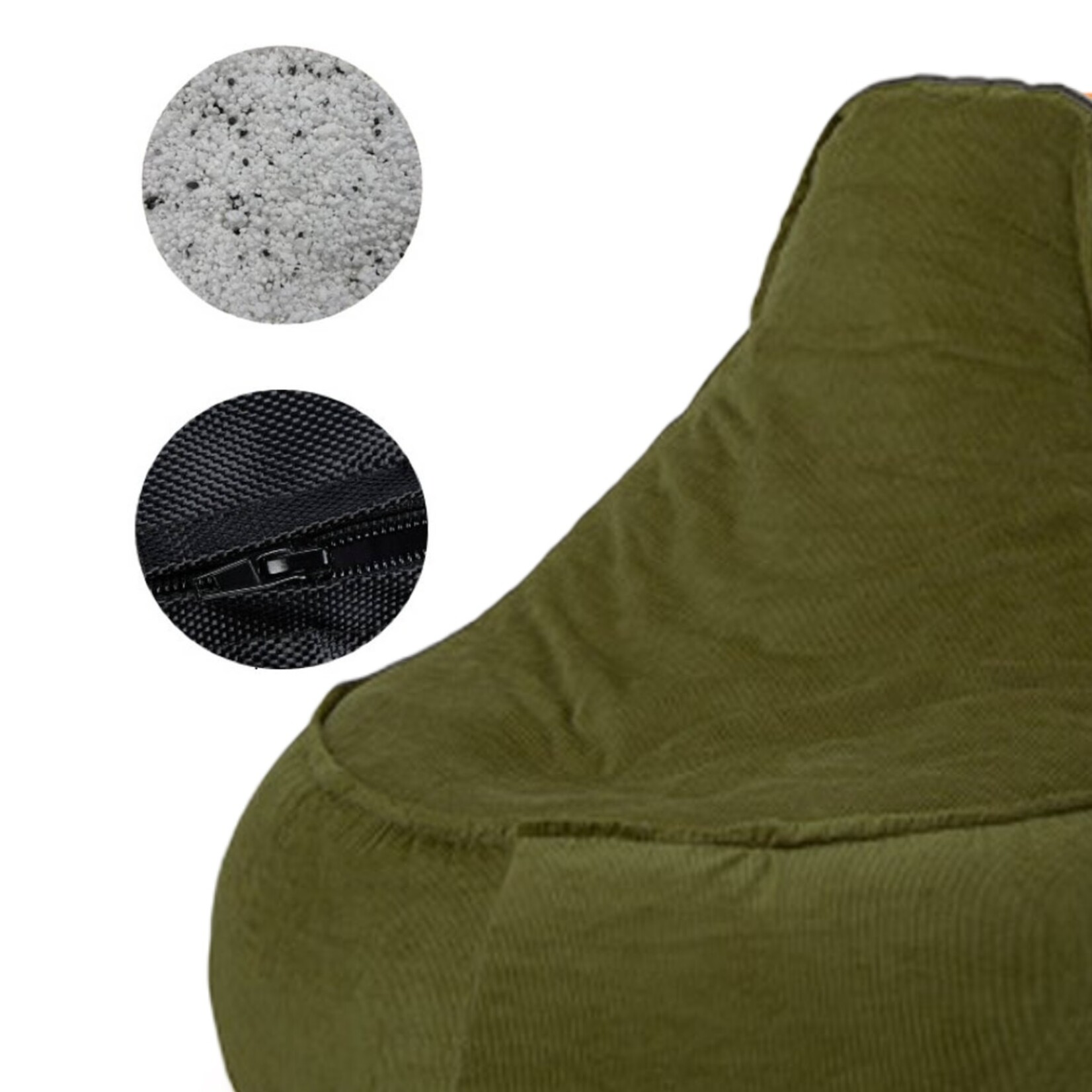 Drop & Sit Chair Beanbag Ribbing - Hunter - 320 Liter - For Indoors