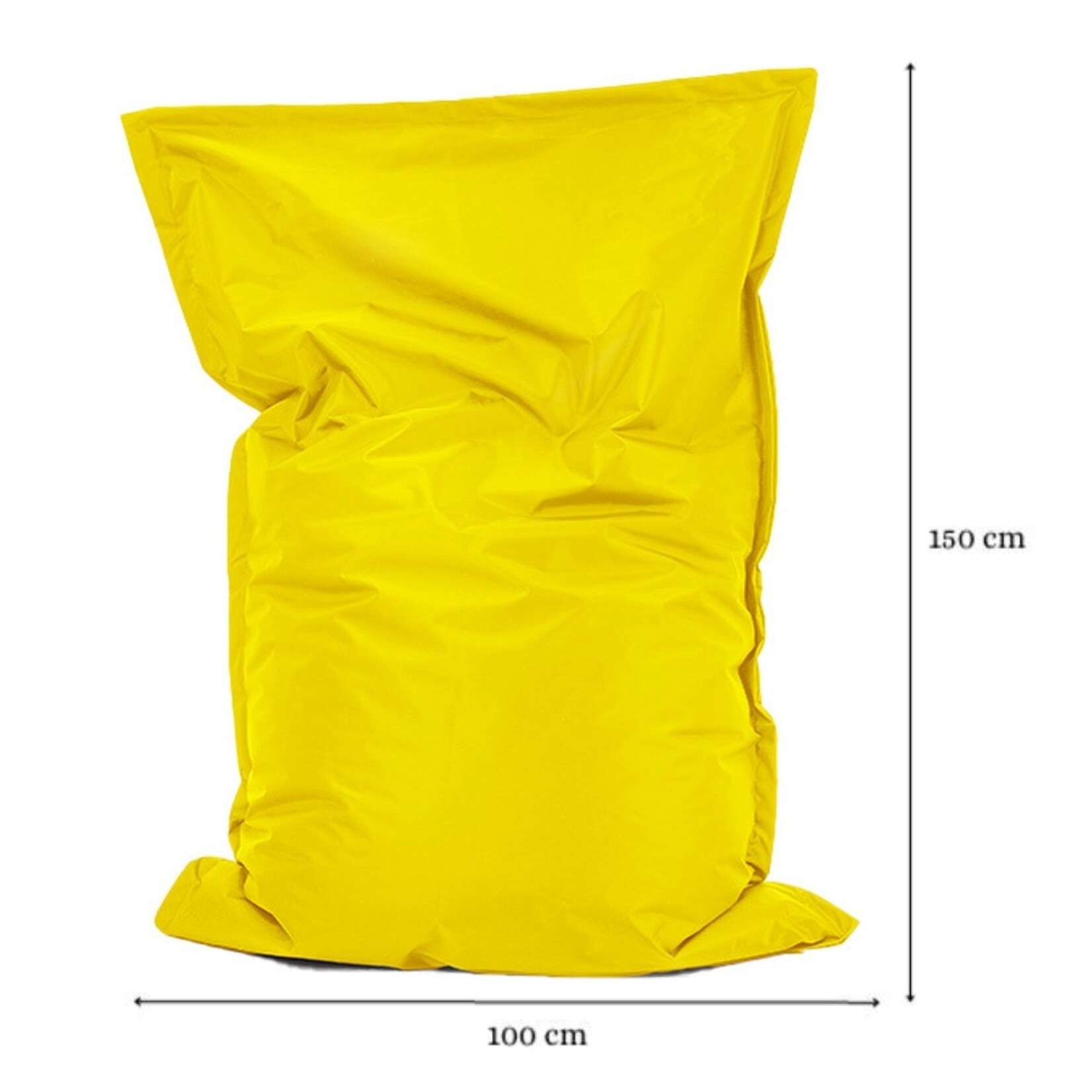 Bobbel Home Bobbel Home - Beanbag Bella - Spacious beanbags - Cushion - Nylon - 100x150 cm - For Indoor and Outdoor - Yellow