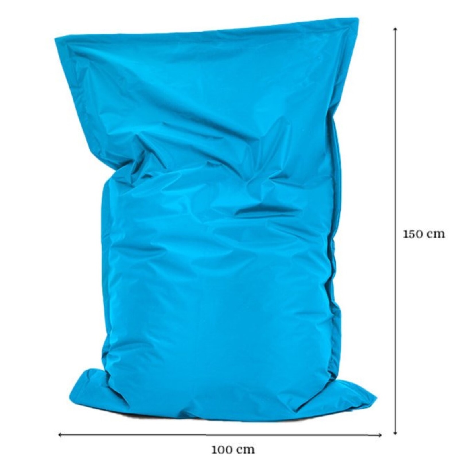 Bobbel Home Bobbel Home - Beanbag Bella - Spacious beanbags - Cushion - Nylon - 100x150 cm - For Indoor and Outdoor - Turquoise