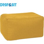 Drop & Sit - Poef Duurzaam - 100% Gerecyclede Petflessen - Geel - 55x75x45cm - Binnen/Buiten