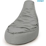 Drop & Sit - Beanbag Chair Adults - 95 x 75 cm - Beanbag Grey - Water Repellent - For indoor and outdoor use