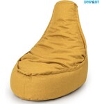 Drop & Sit - Zitzak Stoel Volwassenen - 95 x 75 cm - Beanbag Geel - Waterafstotend - Voor Binnen en Buiten