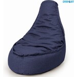 Drop & Sit - Beanbag Chair Adults - 95 x 75 cm - Beanbag Blue - Waterproof - For indoor and outdoor use