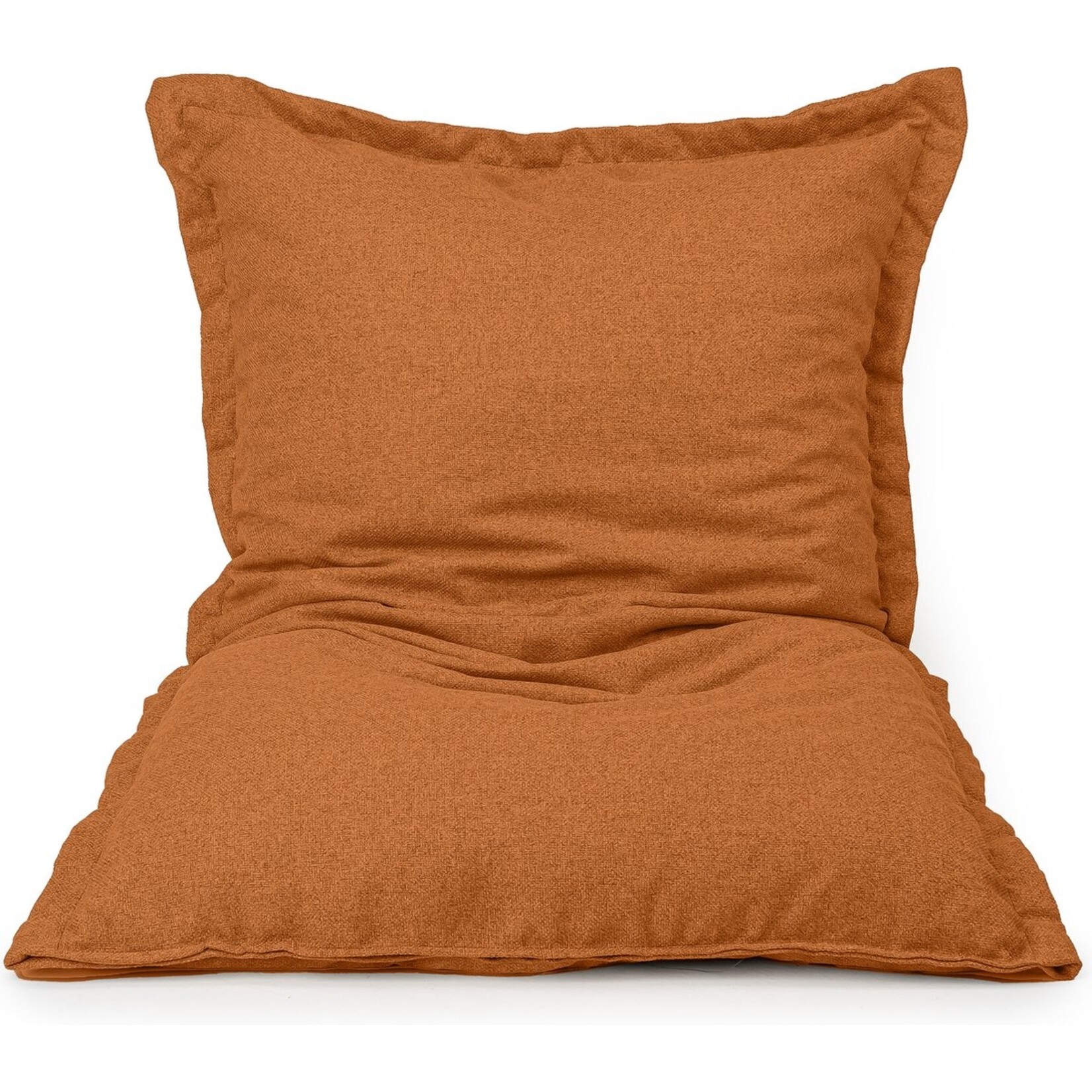 Drop & Sit - Beanbag Durable and 100% Recycled - Orange - 100x150cm - For indoor and outdoor use
