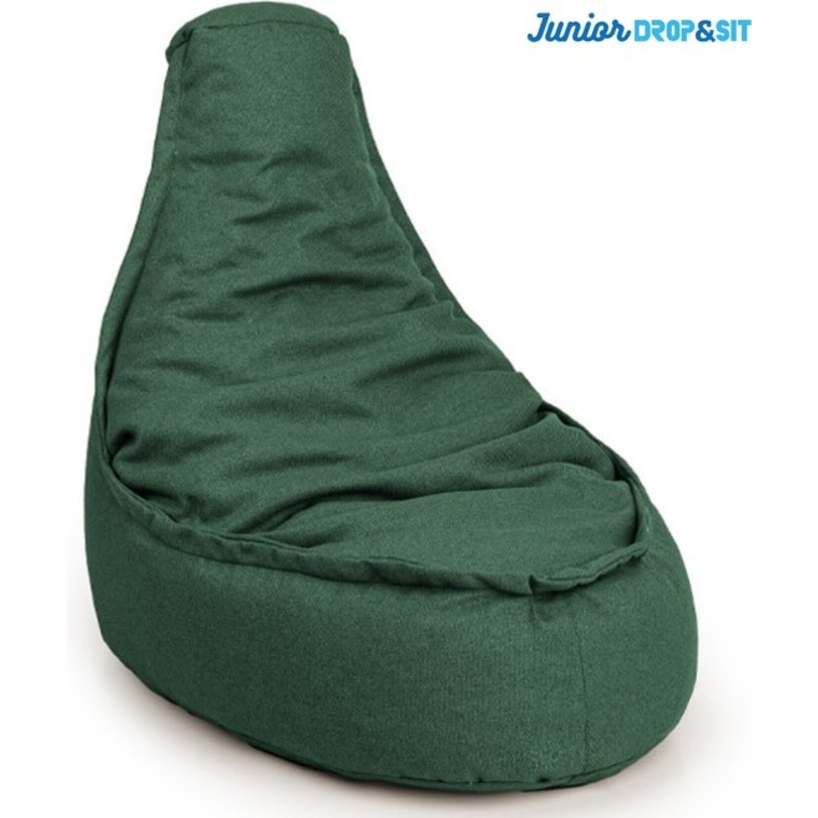 Drop & Sit - Beanbag Chair Durable - 100% Recycled PET Bottles - Green - Junior - For indoor and outdoor use