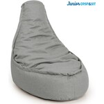 Drop & Sit - Beanbag Chair Durable - 100% Recycled PET Bottles - Grey - Junior - For indoor and outdoor use