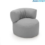 Drop & Sit - Zitzak Stoel Junior - Grijs - 70 x 50 cm - Kinderstoel met Vulling voor Binnen