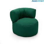 Drop & Sit - Zitzak Stoel Junior - Donker Groen - 70 x 50 cm - Kinderstoel met Vulling voor Binnen