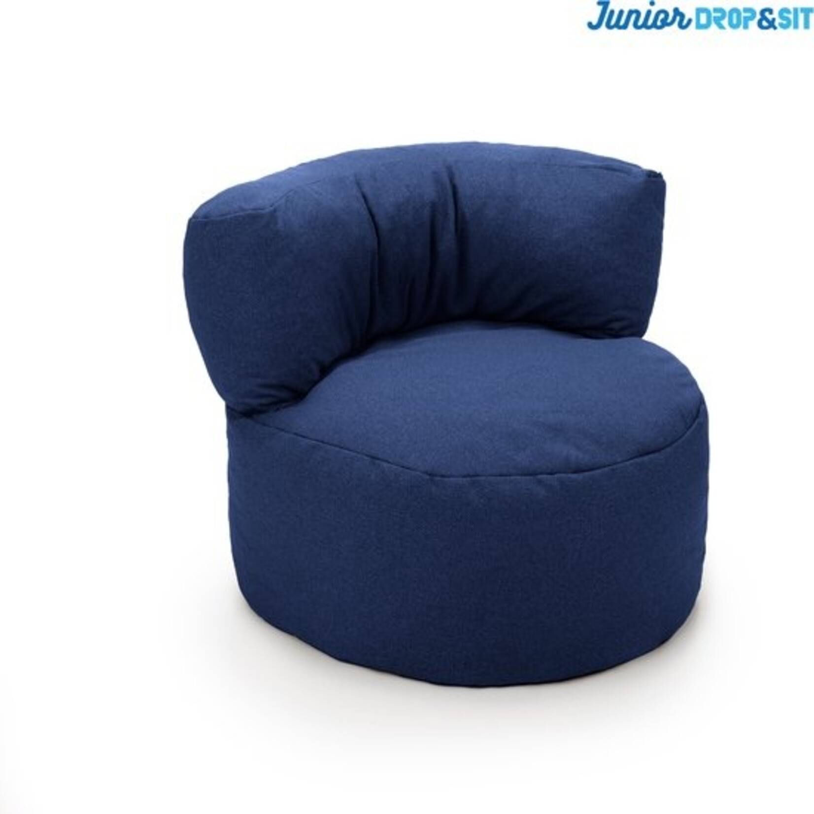 Drop & Sit - Beanbag Chair Junior - Dark Blue - 70 x 50 cm - High chair with filling for indoor use