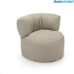 Drop & Sit - Zitzak Stoel Junior - Beige - 70 x 50 cm - Kinderstoel met Vulling voor Binnen