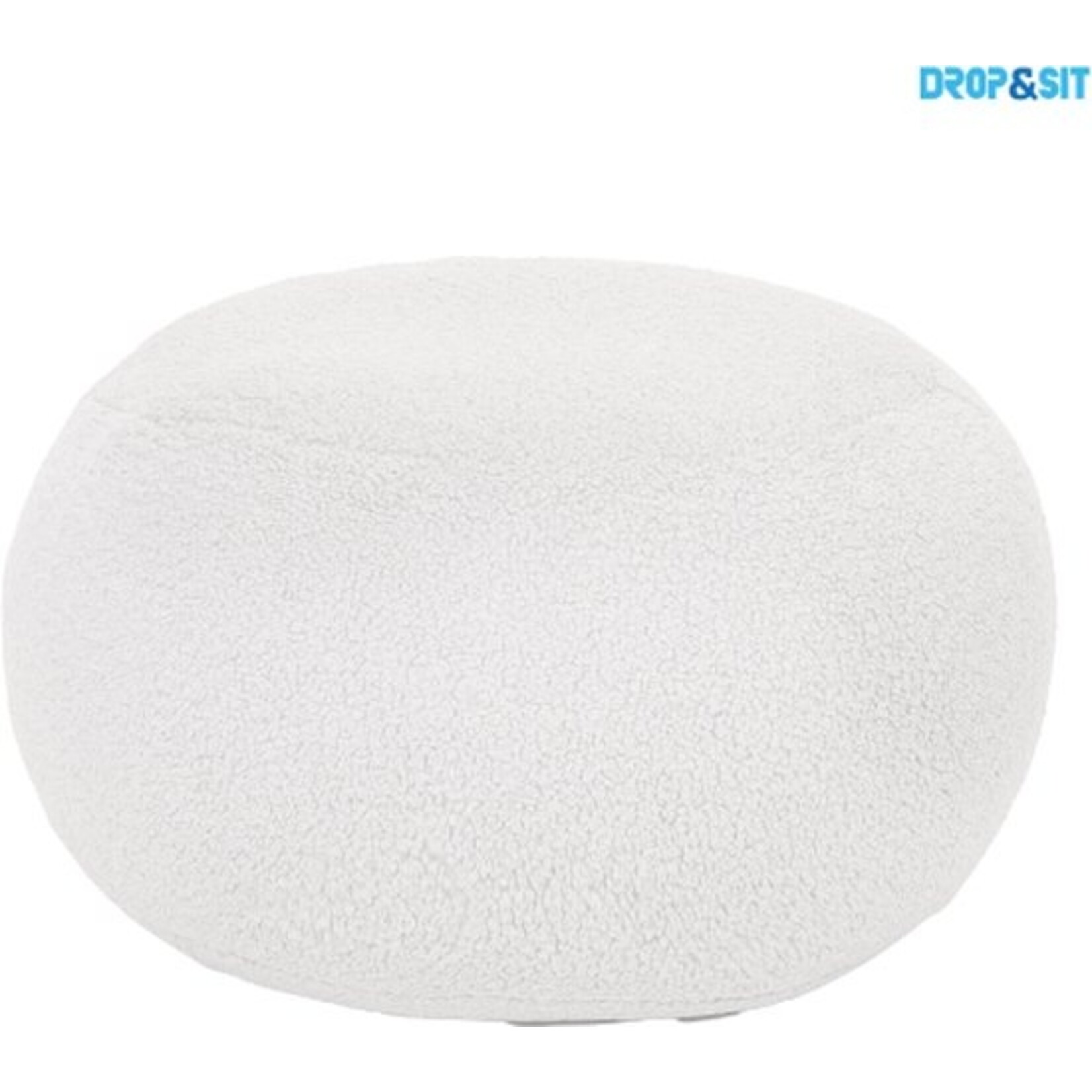 Bobbelhome - Pouf - Teddy - White - 50 cm