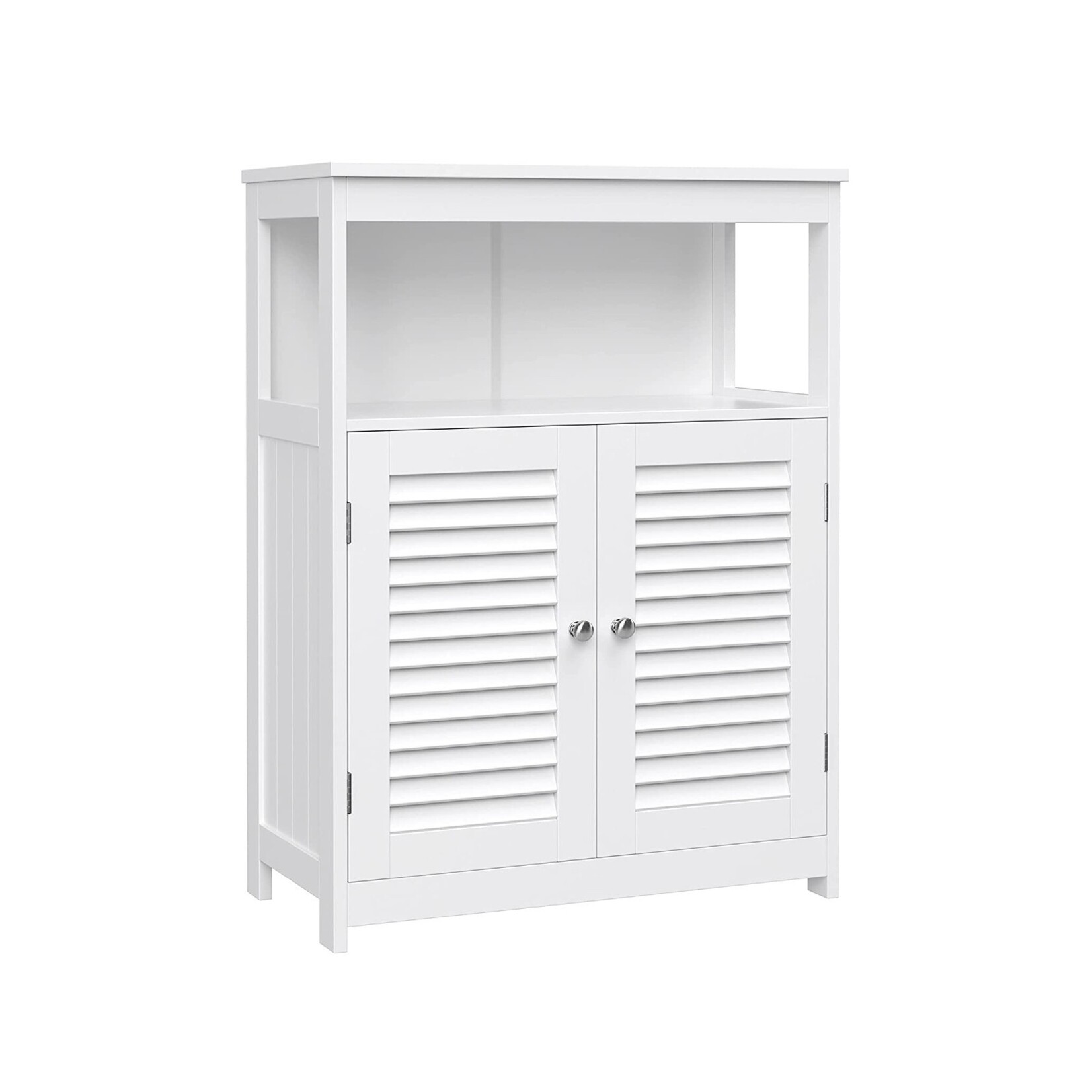 Parya Home - Badkamerkast - Vrijstaande Kast - 2 Deuren - Hout - Wit