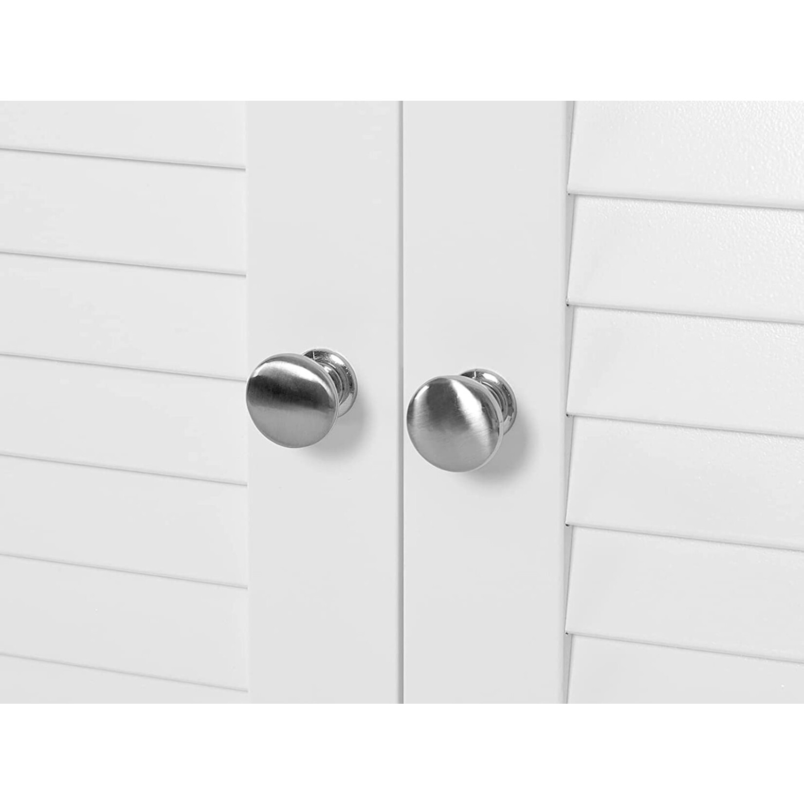 Parya Home Parya Home - Bathroom cabinet - Free standing cabinet - 2 Doors - Wood - White