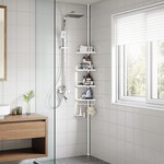 Parya Home Parya Telescopisch Douche Rek met 4 Lagen