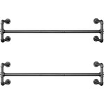 Bobbel Home Clothes rack - Metal - Wall mount - Set of 2 - up to 60 kg - Black