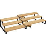 Bobbel Home Kitchen racks - set of 2 - 3 shelves - Bamboo - Extendable - Brown