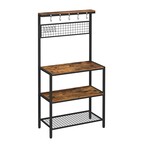 Bobbel Home Kitchen cabinet - with hooks and shelves - 84 x 40 x 170 cm