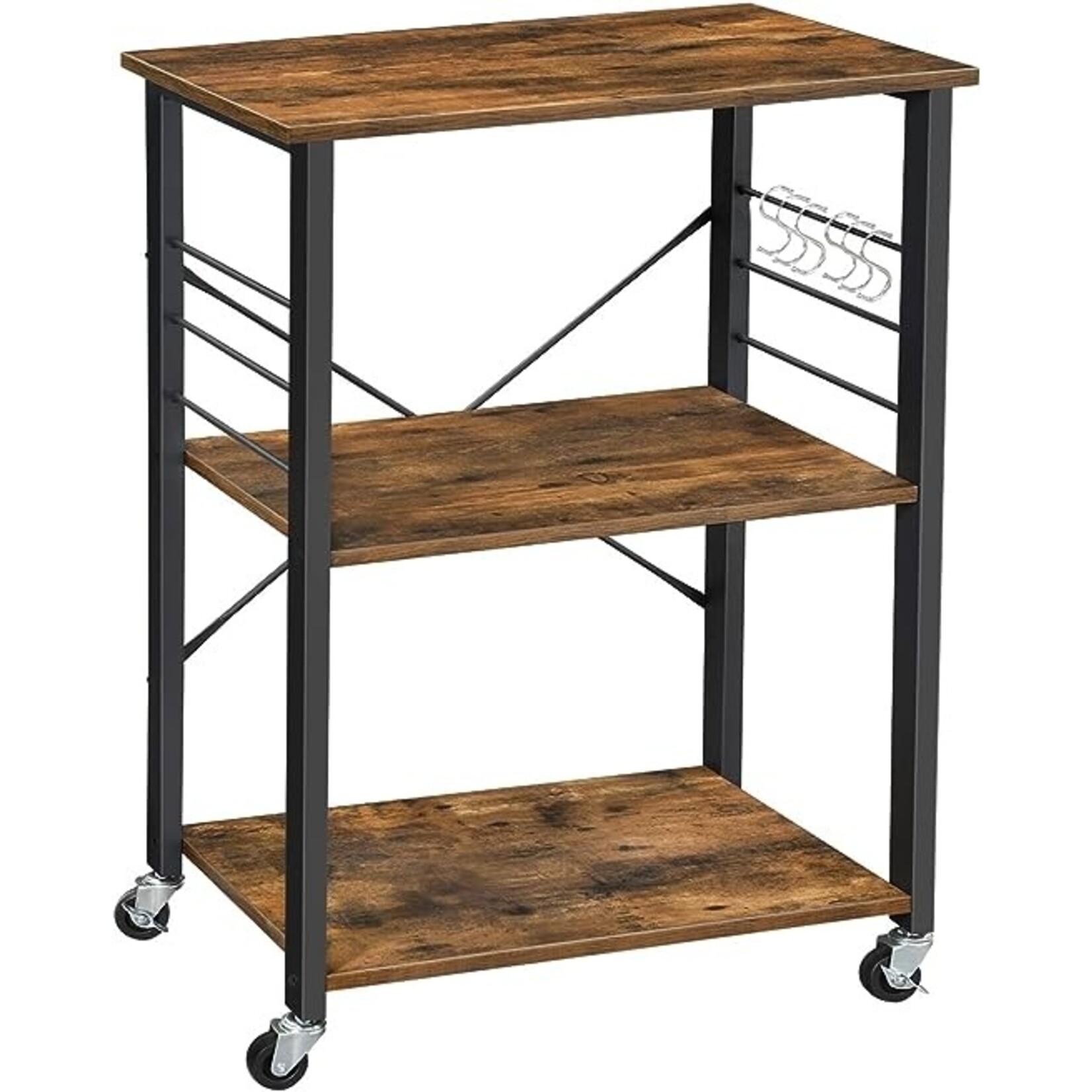 Bobbel Home Bobbel Home - Kitchen shelf on wheels - Serving trolley with 3 shelves