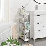 Bobbel Home Kitchen trolley with 4 shelves - White