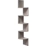 Bobbel Home Dok Home corner shelf - wall shelf - 5 shelves - grey