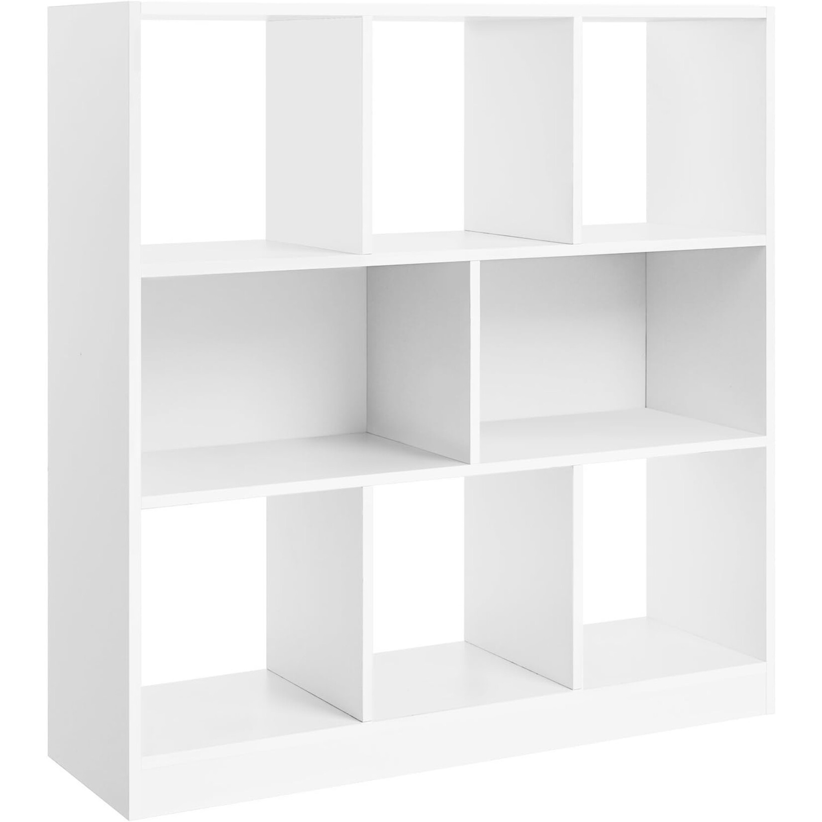Bobbel Home Parya Home - Bookcase - With open shelves - 8 compartments - White