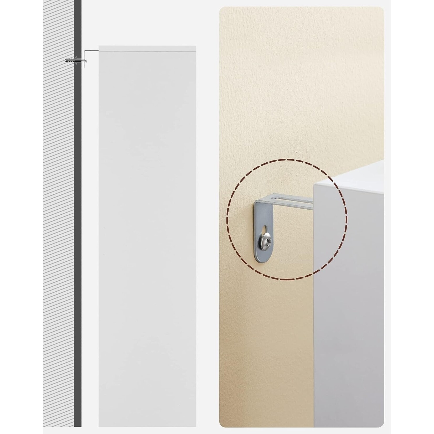 Bobbel Home Parya Home - Boekenkast - Met open vakken - 8 vakken - Wit