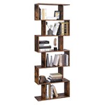 Bobbel Home Wooden Bookcase - 6 Levels - Standard Shelf - Freestanding Bookcase - Bookcases