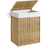 Bobbel Home Handwoven laundry basket - 90L - Synthetic rattan - With lid and handles - Laundry bag removable