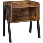 Bobbel Home Stackable nightstand - Open storage compartment - Vintage - Industrial - Brown