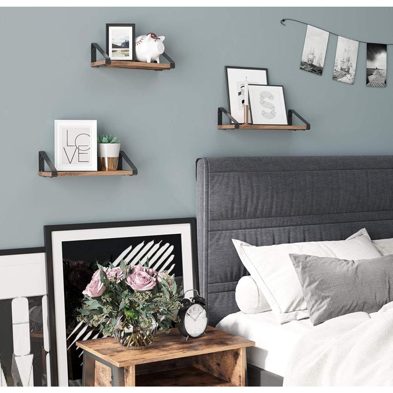 Bobbel Home Wandplanken- Set van 3 - 44,2 x 15,6 x 8,2 cm