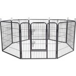 Bobbel Home Dog run - For puppies - Black - 6,4 metres