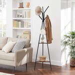 Bobbel Home Dok Home - Black Coat rack - Tree-shaped - 2 shelves - Industrial