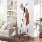 Bobbel Home Parya Home - Black Coat rack - Tree-shaped - 2 shelves - Industrial
