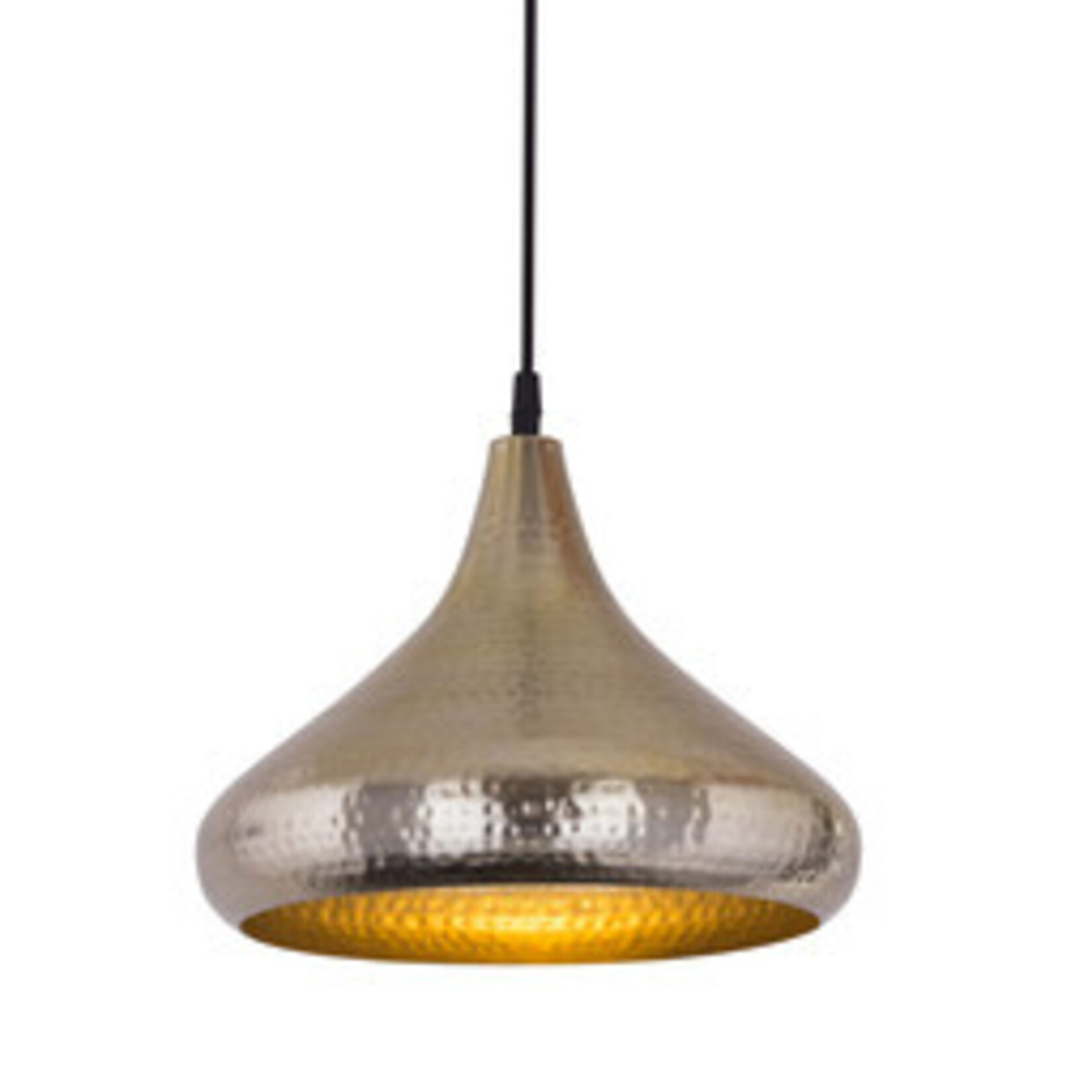 Parya Home - Hanglamp- Eettafel Plafondlamp - Ø 30x28 cm - Zilver - Metaal