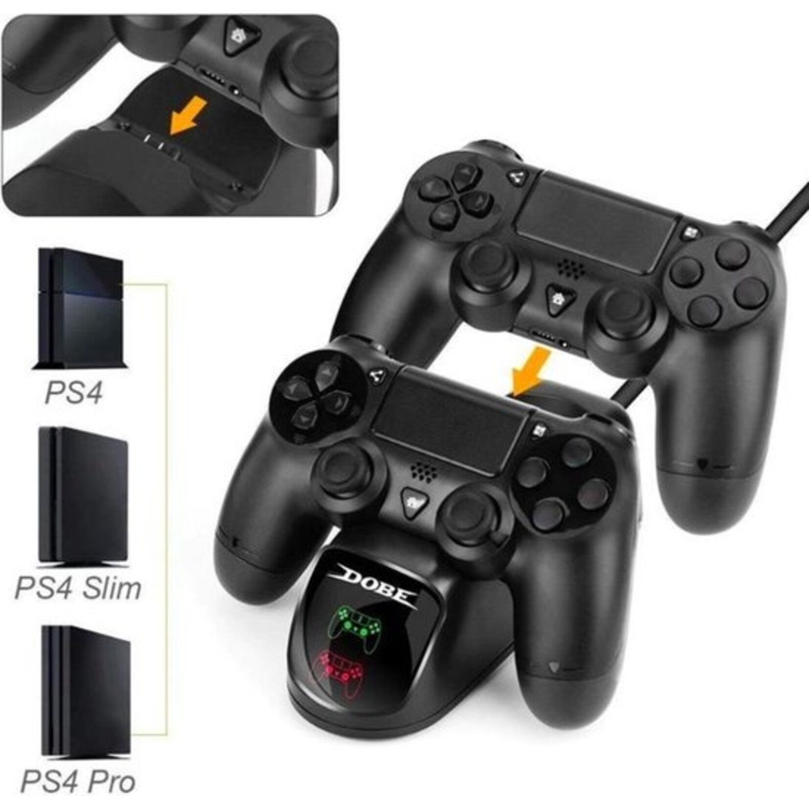 Dobe oplaadstation - Playstation 4 Controller