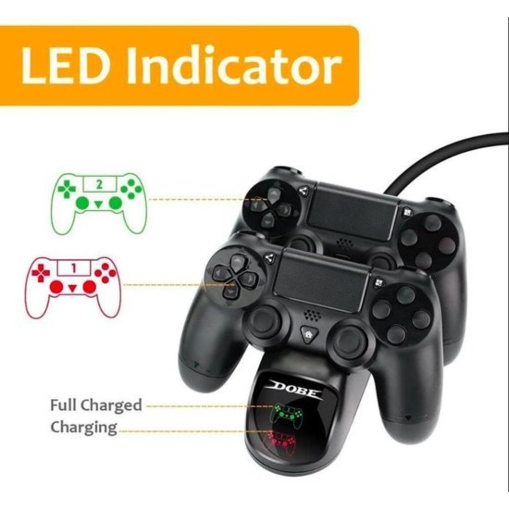 Dobe oplaadstation - Playstation 4 Controller